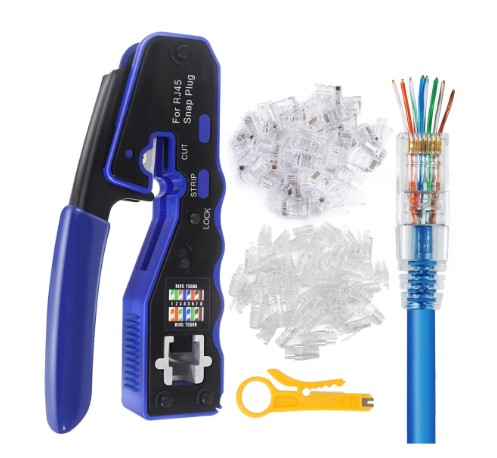 Pinza Pelacables De Cable Red Rj45 Cat6 Cat5e Cat5 Rj11 Rj12